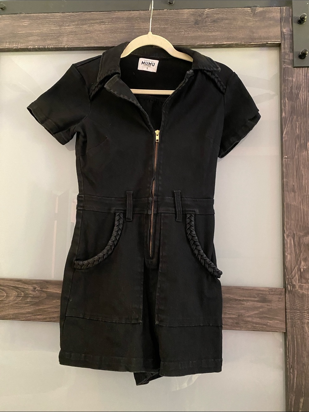 $158 Show me your Mumu black outlaw Romper small festival
